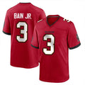 TB.Buccaneers #3 Rueben Bain Jr. Player Red Home Game Ldoa Stitched Jerseys