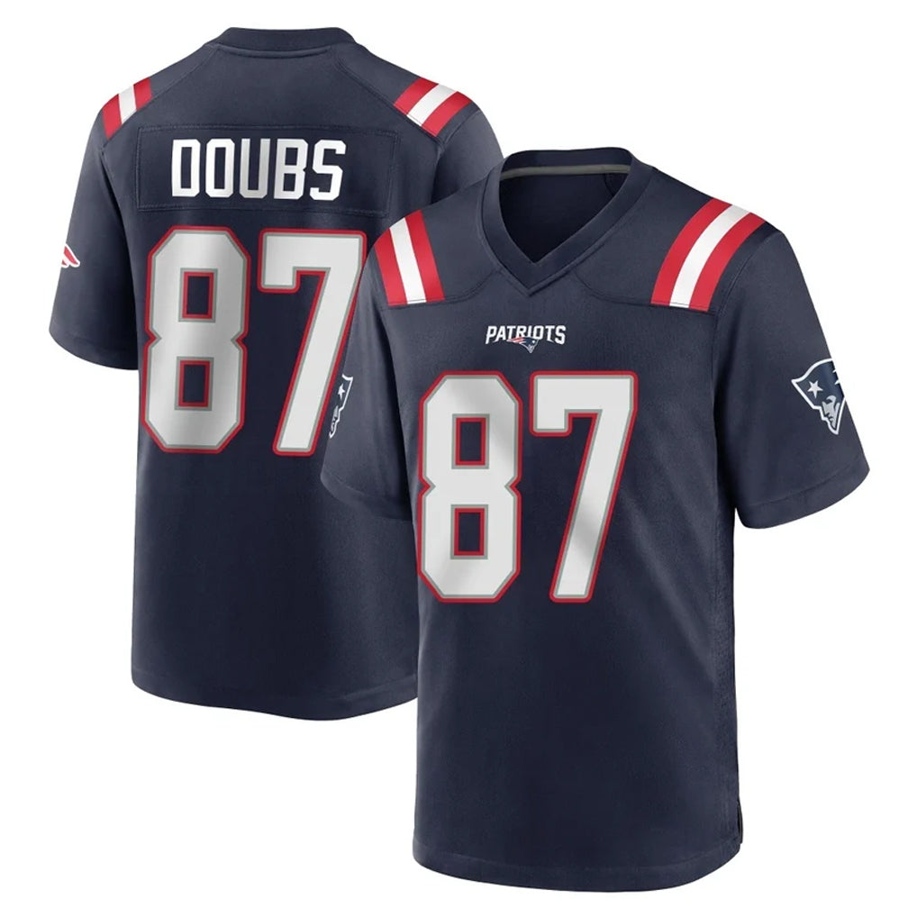 NE.Patriots #87 Romeo Doubs Player Navy Home Game Ldoa Stitched Jerseys