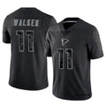 A.Falcons #11 Jalon Walker Player Black RFLCTV Limited Ldoa Stitched Jerseys