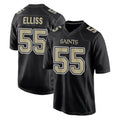 NO.Saints #55 Kaden Elliss Player Black Carbon Fashion Home Game Ldoa Stitched Jerseys