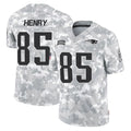 NE.Patriots #85 Hunter Henry Player Arctic Camo Salute To Service Limited Game Ldoa Stitched Jerseys