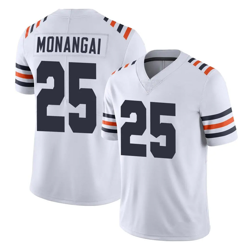 C.Bears #25 Kyle Monangai Player White Classic Vapor Limited Home Game Ldoa Stitched Jerseys
