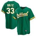 Athletics #33 Henry Bolte Player Kelly Green Home Game Ldoa Stitched Jerseys