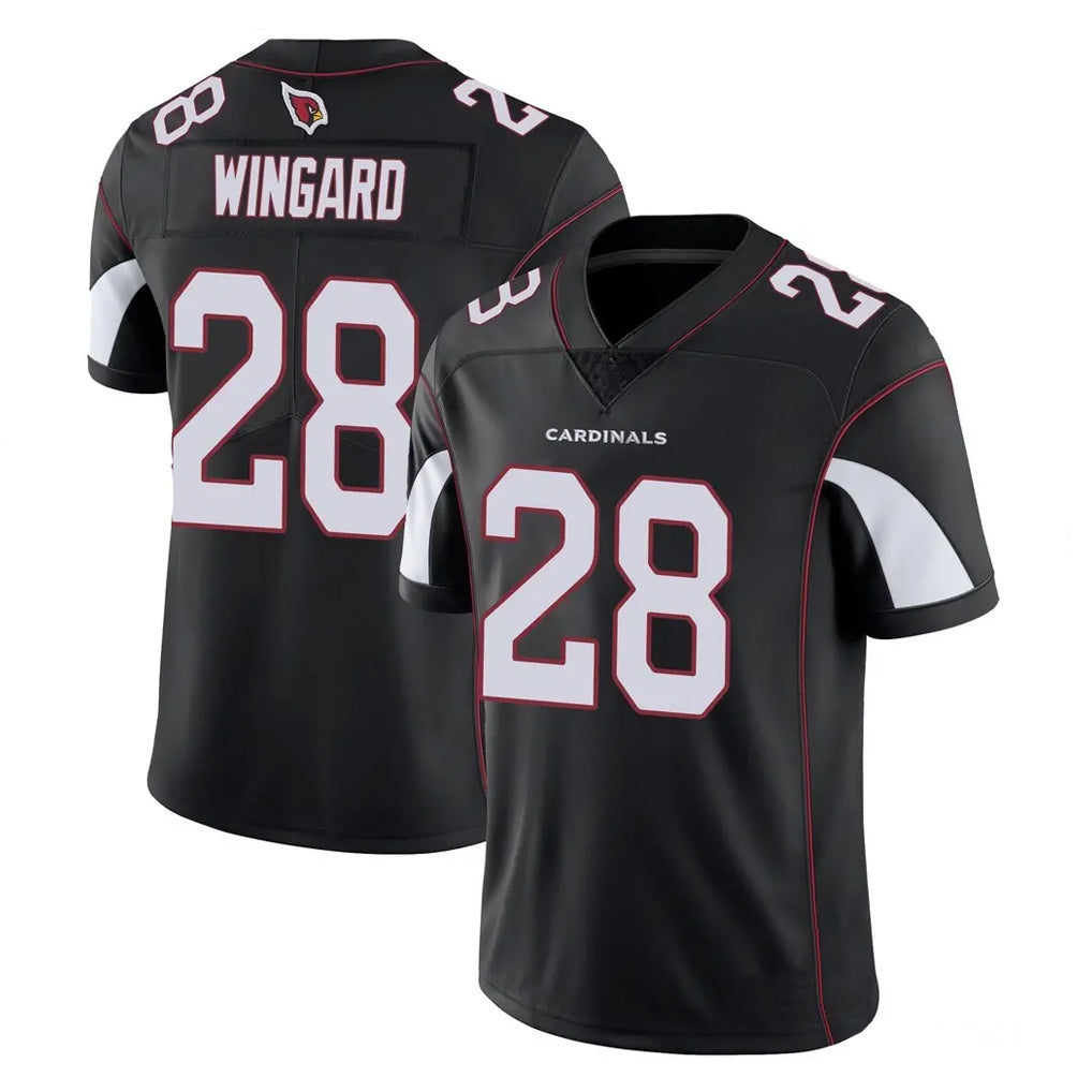 A.Cardinals #28 Andrew Wingard Player Black Vapor Limited Home Game Stitched Jerseys