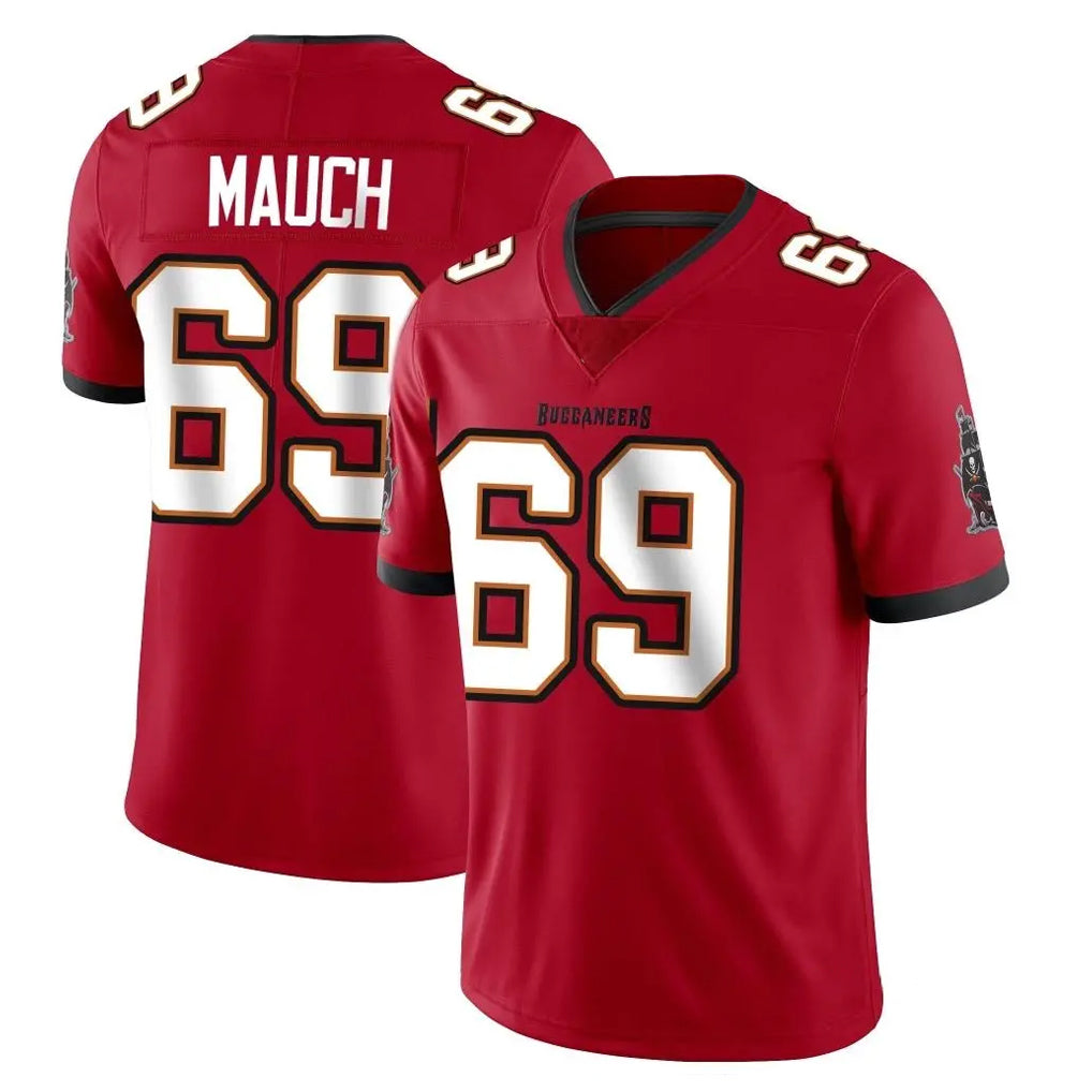 TB.Buccaneers #69 Cody Mauch Player Red Limited Vapor Home Game Ldoa Stitched Jerseys