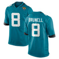J.Jaguars #8 Mark Brunell?Player Teal Home Game Ldoa Stitched Jerseys