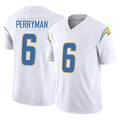 LA.Chargers #6 Denzel Perryman Player White Limited Vapor F.U.S.E. Home Game Ldoa Stitched Jerseys