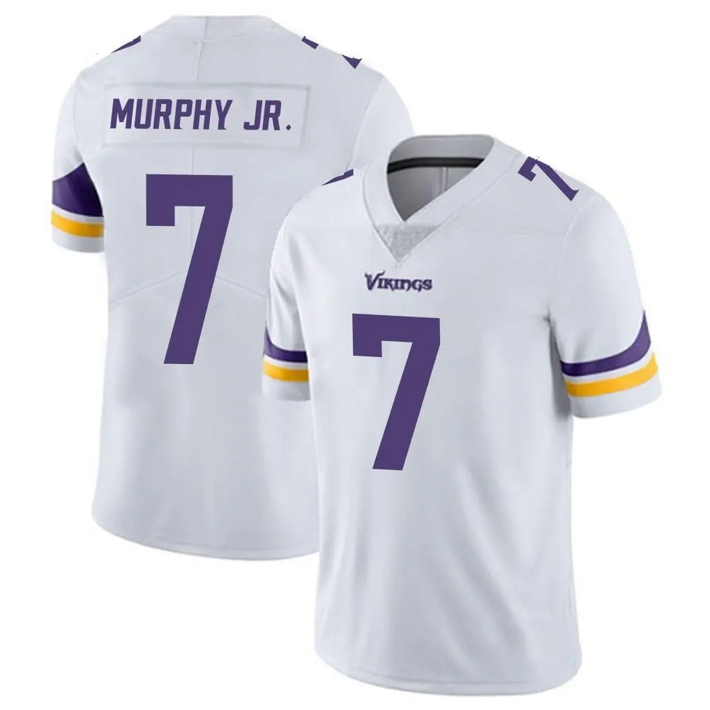 M.Vikings #7 Byron Murphy Jr. Player White Limited Vapor Untouchable Home Game Ldoa Stitched Jerseys