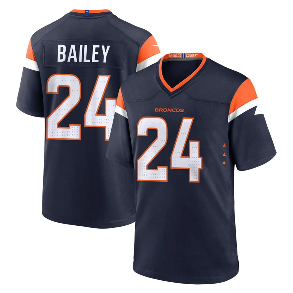 D.Broncos #24 Champ Bailey Player Navy Home Game Ldoa Stitched Jerseys