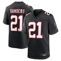 A.Falcons #21 Deion Sanders Black Player Game Ldoa Stitched Jerseys