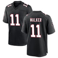 A.Falcons #11 Jalon Walker Player Black Throwback Game Ldoa Stitched Jerseys