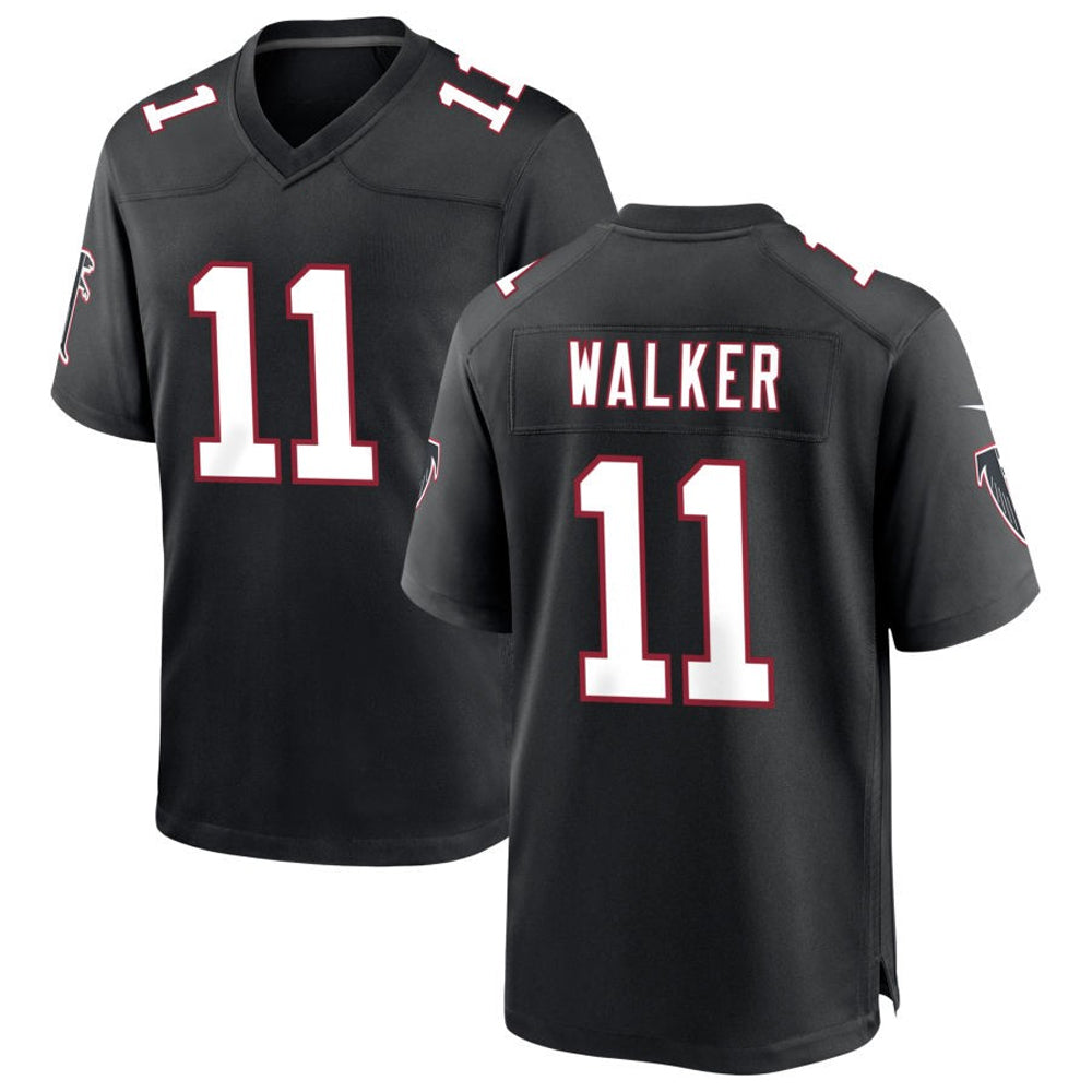 A.Falcons #11 Jalon Walker Player Black Throwback Game Ldoa Stitched Jerseys