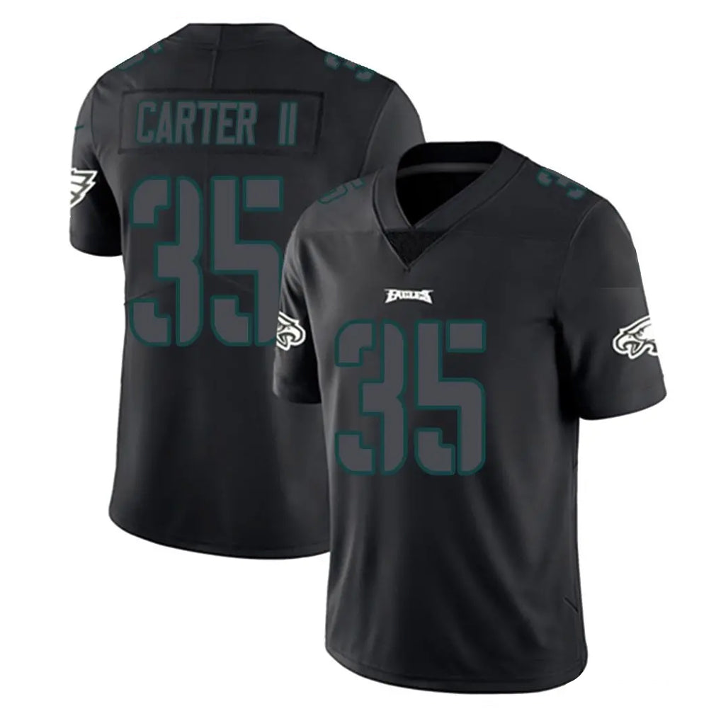 P.Eagles #35 Michael Carter II Player Limited Black Impact Home Game Ldoa Stitched Jerseys
