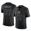 C.Bears #98 Montez Sweat Player Black REFLECTIVE Limited Game Ldoa Stitched Jerseys