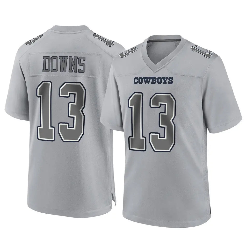 D.Cowboys #13 Caleb Downs Player Gray Atmosphere Fashion Home Game Ldoa Stitched Jerseys