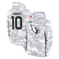 A.Cardinals #10 Josh Sweat Player Arctic Camo Limited Salute to Service Pullover Hoodies Game Ldoa Stitched Jerseys