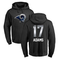 LA.Rams #17 Davante Adams Player Black Pullover Hoodie Limited Game Ldoa Stitched Jerseys