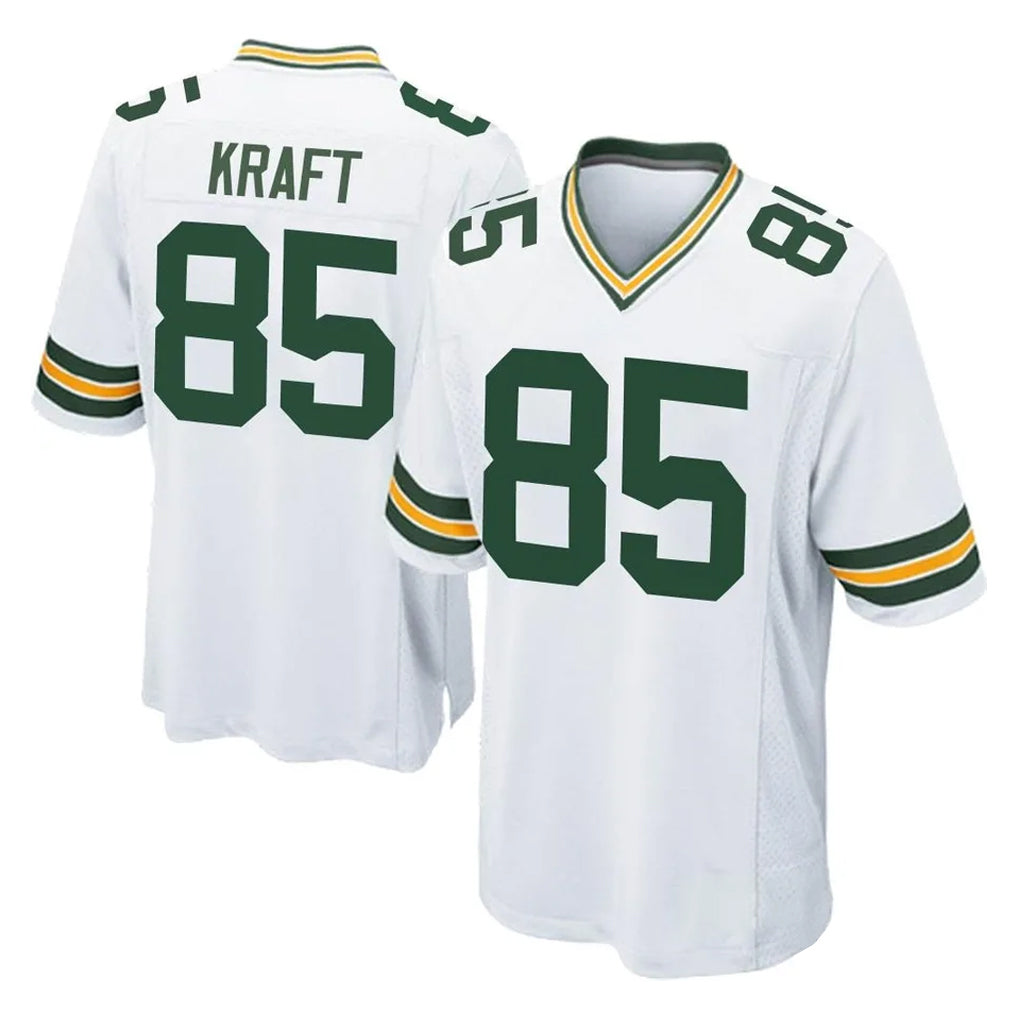 GB.Packers #85 Tucker Kraft Player White Home Game Ldoa Stitched Jerseys