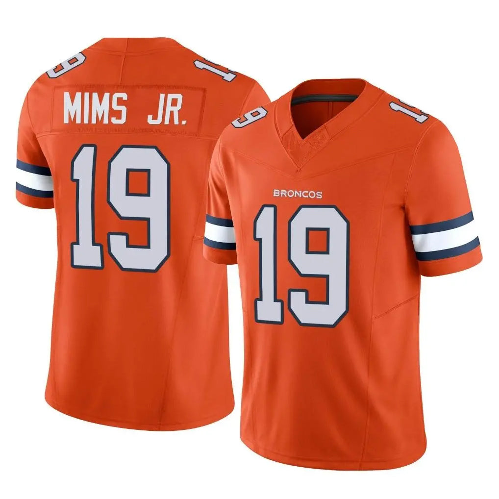 D.Broncos #19 Marvin Mims Jr. Player Orange Limited Alternate Vapor F.U.S.E. Throwback Game Ldoa Stitched Jerseys