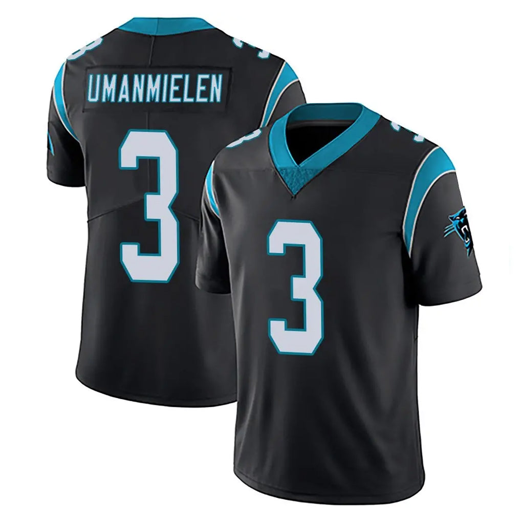 C.Panthers #3 Princely Umanmielen Player Black Vapor Untouchable Limited Game Ldoa Stitched Jerseys