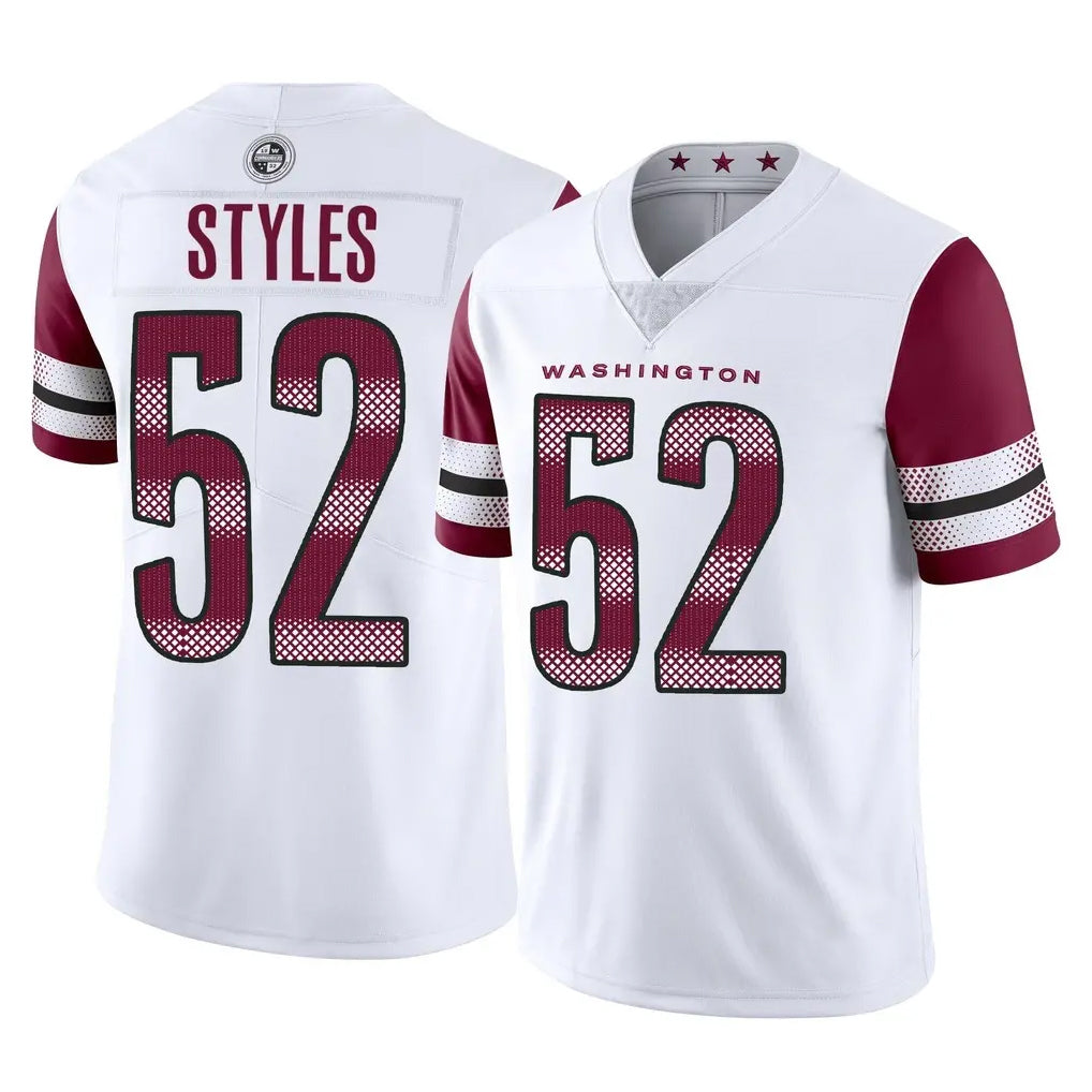 W.Commanders #52 Sonny Styles Player White Limited Vapor Home Game Ldoa Stitched Jerseys