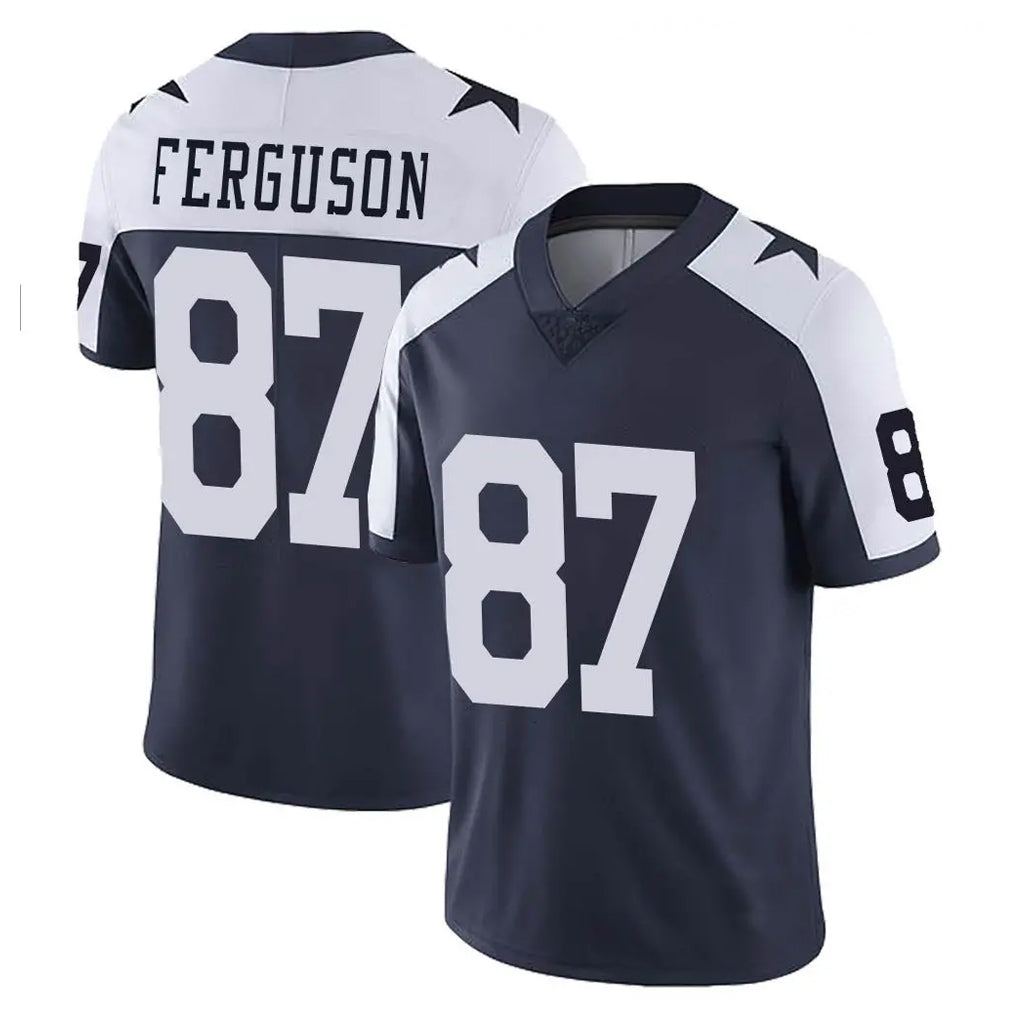 D.Cowboys #87 Jake Ferguson Player Navy-White Limited Alternate Vapor Untouchable Home Game Ldoa Stitched Jerseys