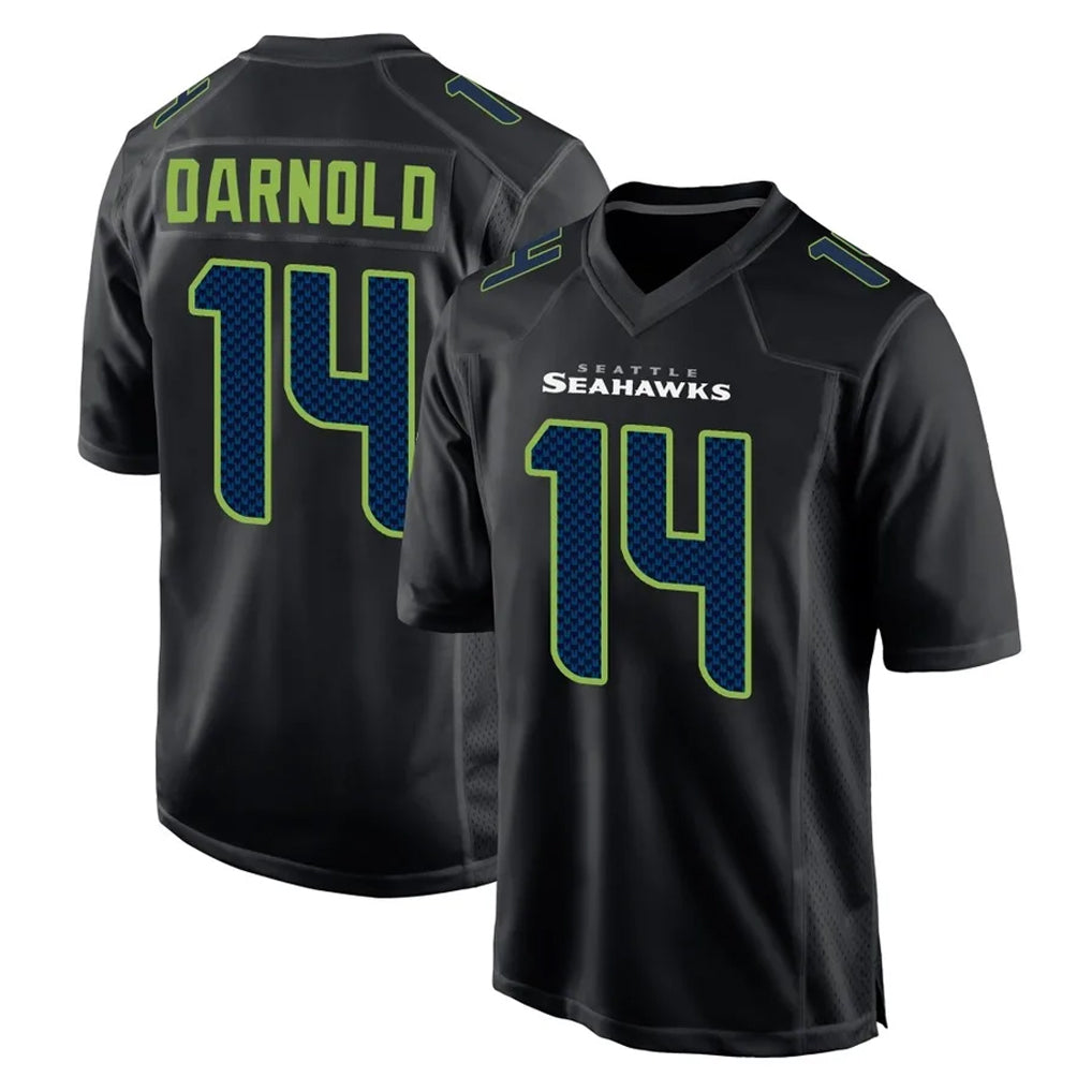 S.Seahawks #14 Sam Darnold Player Black Limited Fashion Home Game Ldoa Stitched Jerseys