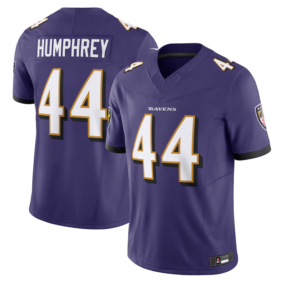 B.Ravens #44 Marlon Humphrey Player Purple Vapor F.U.S.E. Limited Home Game Ldoa Stitched Jerseys