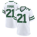 NY.Jets #21 Brandon Stephens Player White Legacy Home Game Ldoa Stitched Jerseys