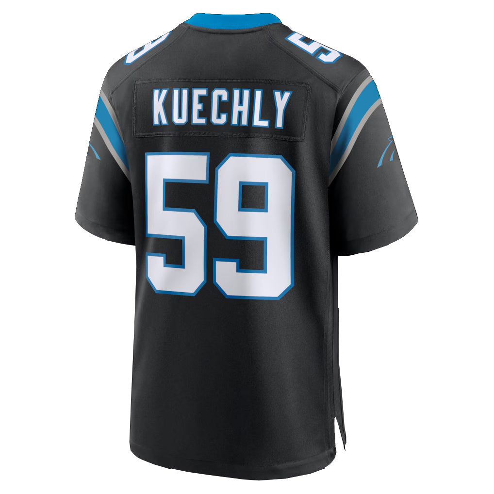 C.Panthers #59 Luke Kuechly Player Black Home Game Ldoa Stitched Jerseys