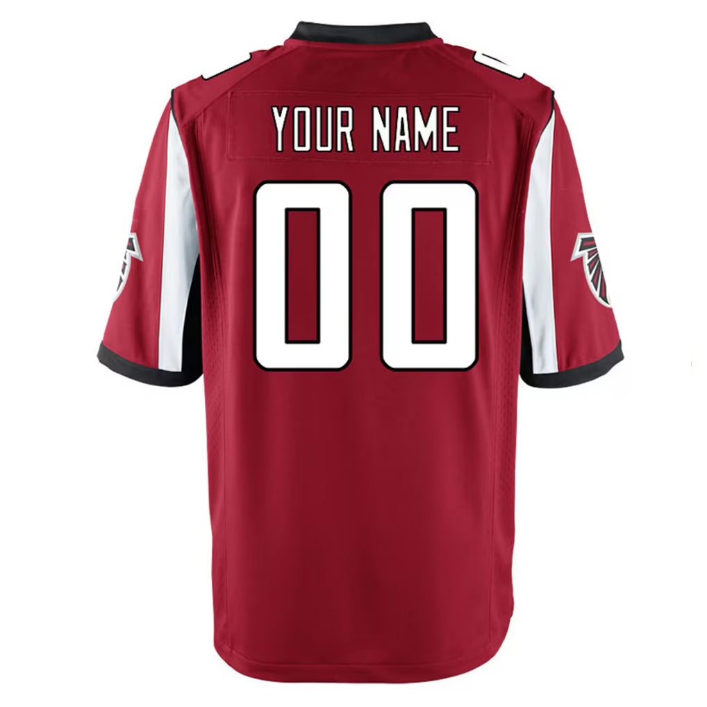 Custom A.Falcons Red Home Game Any Name & Numbers Ldoa Stitched Jerseys