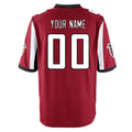 Custom A.Falcons Red Home Game Any Name & Numbers Ldoa Stitched Jerseys