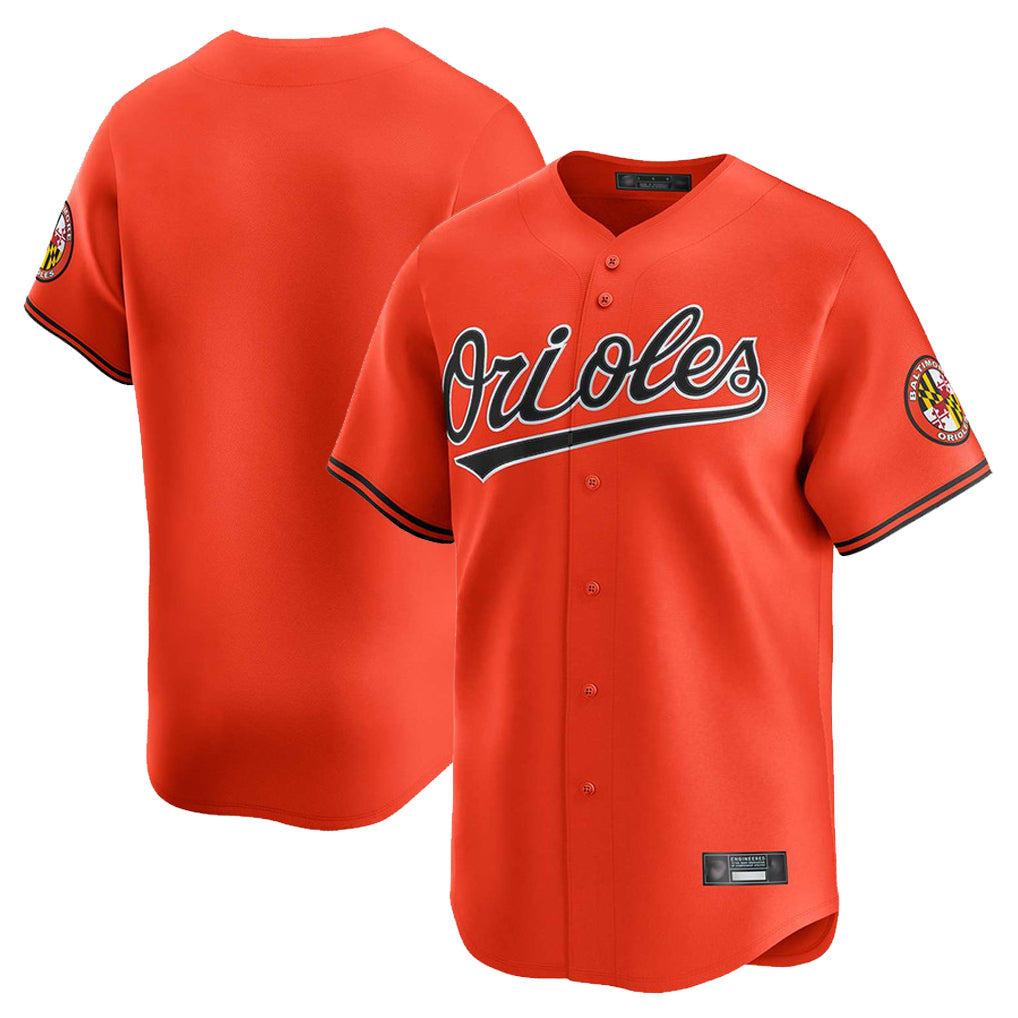 B.Orioles Blank Player Orange Limited Home Game Ldoa Stitched Jerseys
