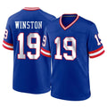 NY.Giants #19 Jameis Winston Player Royal Classic Home Game Ldoa Stitched Jerseys