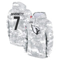A.Cardinals #7 Jacoby Brissett Player Arctic Camo Limited Salute to Service Pullover Hoodies Game Stitched Jerseys