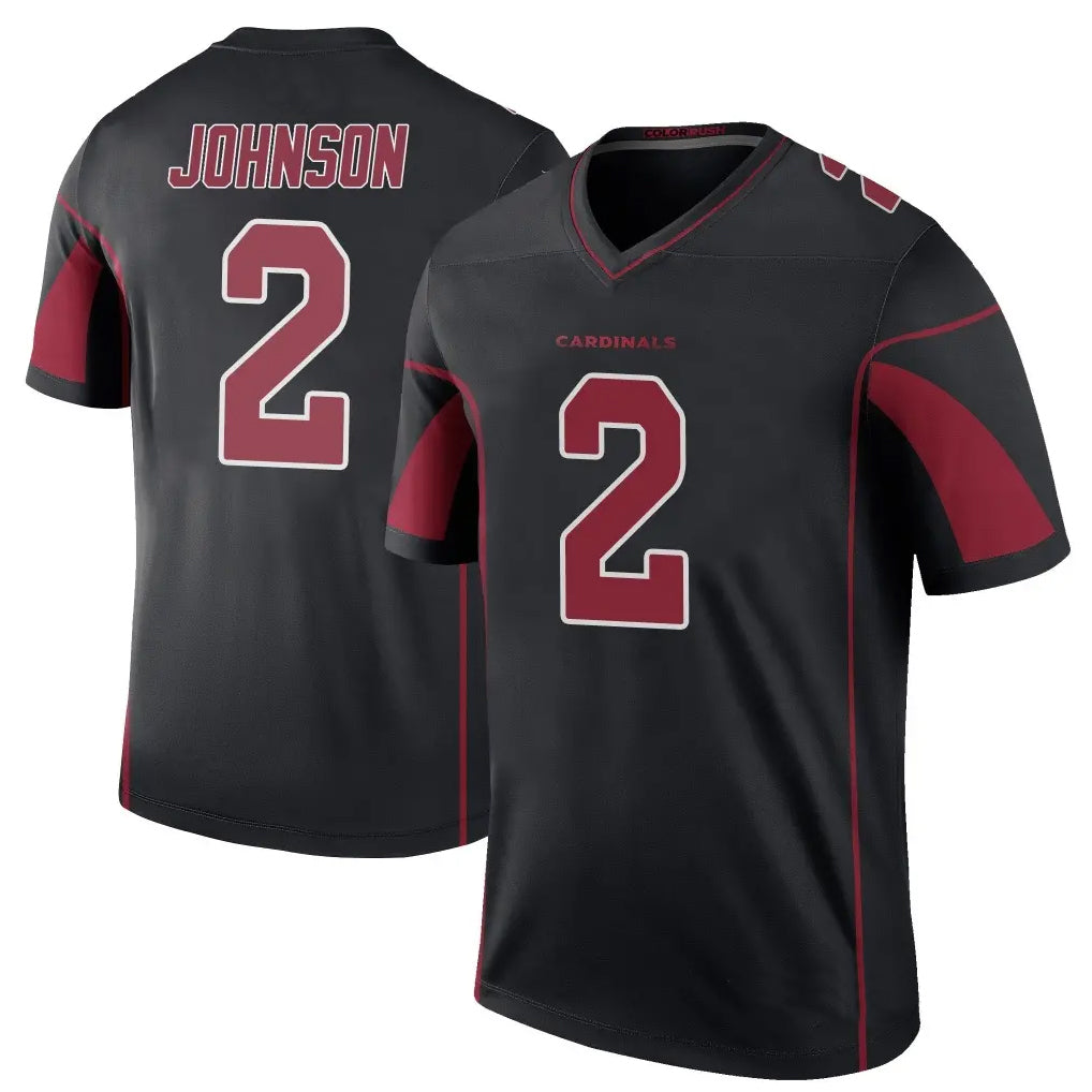 A.Cardinals #2 Will Johnson Player Black Color Rush Vapor Limited Untouchable Ldoa Stitched Jerseys