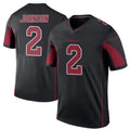 A.Cardinals #2 Will Johnson Player Black Color Rush Vapor Limited Untouchable Ldoa Stitched Jerseys