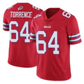B.Bills #64 O'Cyrus Torrence Player Red Vapor Untouchable Limited Ldoa Stitched Jerseys