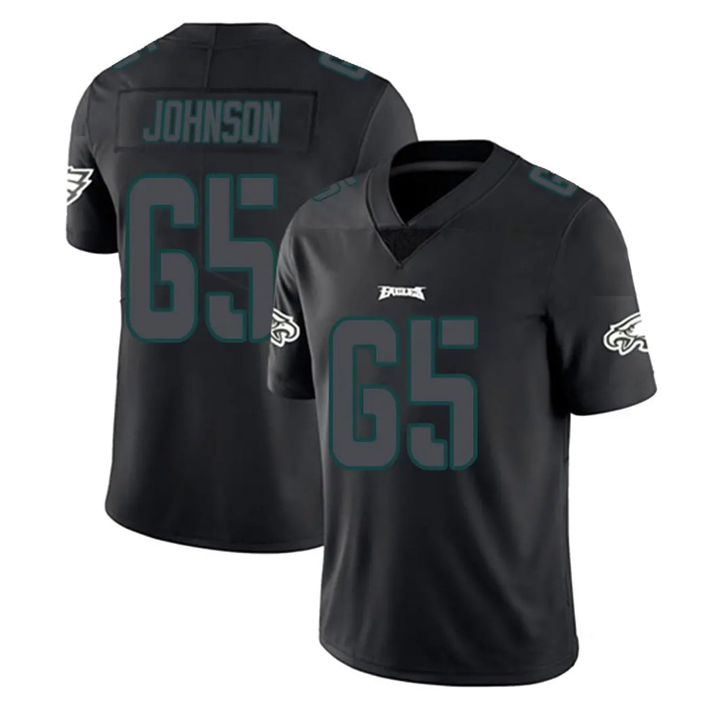 P.Eagles #65 Lane Johnson Player Limited Black Impact Home Game Ldoa Stitched Jerseys