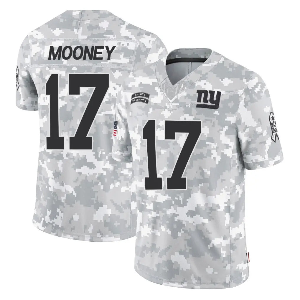 NY.Giants #17 Darnell Mooney Player Arctic Camo Salute To Service Limited Game Ldoa Stitched Jerseys