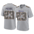 M.Vikings #23 James Pierre Player Gray Atmosphere Fashion Home Game Ldoa Stitched Jerseys