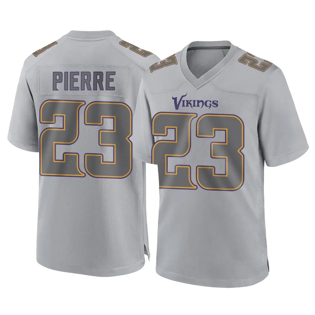 M.Vikings #23 James Pierre Player Gray Atmosphere Fashion Home Game Ldoa Stitched Jerseys