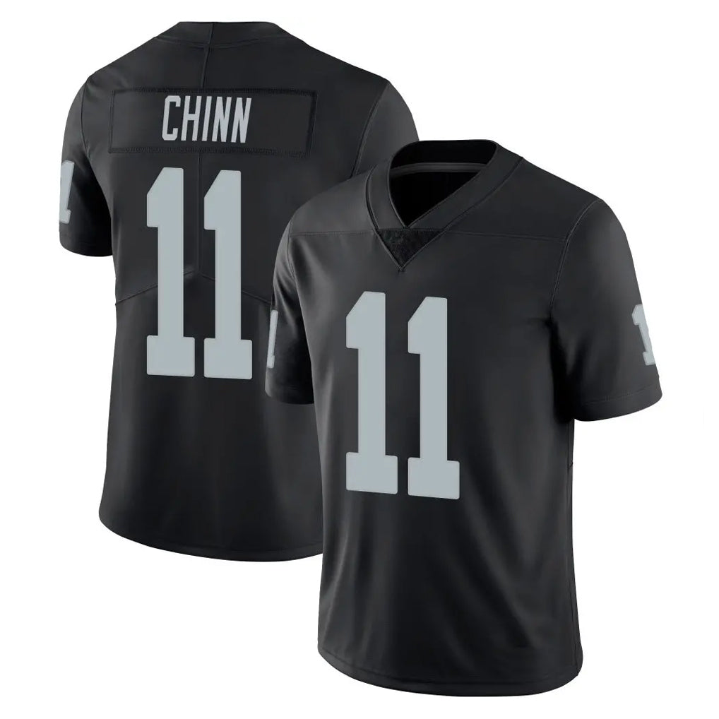 LV.Raiders #11 Jeremy Chinn Player Black Limited Vapor Untouchable Home Game Ldoa Stitched Jerseys