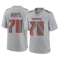 TB.Buccaneers #78 Tristan Wirfs Player Gray Atmosphere Fashion Home Game Ldoa Stitched Jerseys