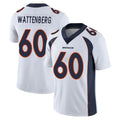 D.Broncos #60 Luke Wattenberg Player White Vapor Untouchable Limited Home Game Ldoa Stitched Jerseys