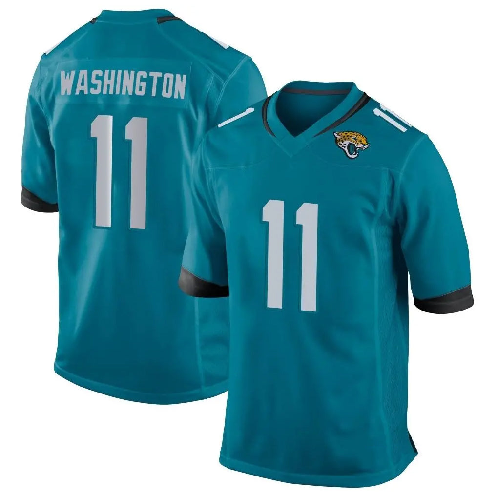 J.Jaguars #11 Parker Washington Player Teal Home Game Ldoa Stitched Jerseys