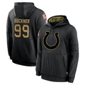 IN.Colts #99 DeForest Buckner Player Black Salute to Service Hoodies Limited Game Ldoa Stitched Jerseys