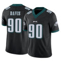P.Eagles #90 Jordan Davis Player Black Limited Vapor F.U.S.E. Home Game Ldoa Stitched Jerseys