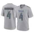 T.Titans #4 Wan'Dale Robinson Player Gray Atmosphere Fashion Home Game Ldoa Stitched Jerseys