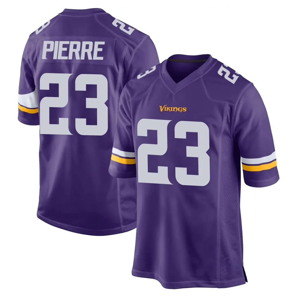 M.Vikings #23 James Pierre Player Purple Home Game Ldoa Stitched Jerseys